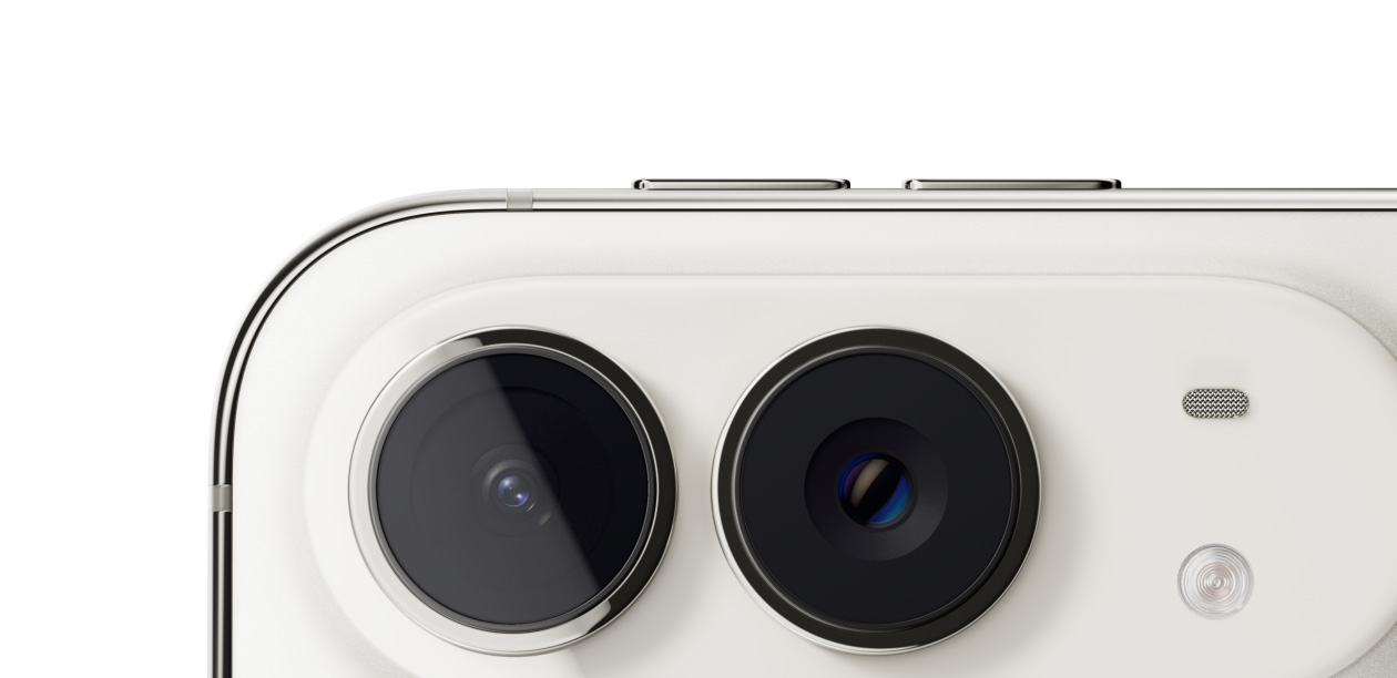 Detalle del sistema de cámaras del iPhone Duo.